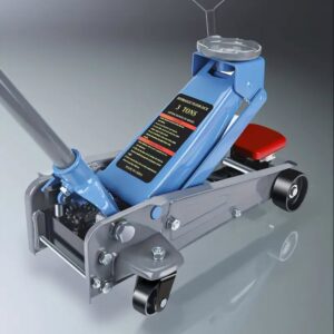 Heavy-duty blue 3 ton floor jack for sale in Pine Hills Orlando Florida by Nwave Online, price $295, professional automotive lifting equipment.