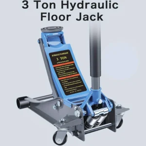 3 Ton hydraulic floor jack in mint condition, heavy‑duty steel car jack for lifting vehicles, Orlando FL rental and sale