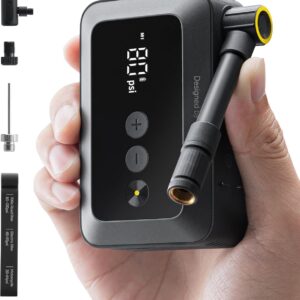 Electric small bike pump, compact USB‑C rechargeable air compressor for e‑bikes and bicycles, Orlando local pickup, Nwave Online.