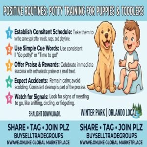 Winter Park How to Potty Train a Puppy or Toddler with Positive Routines